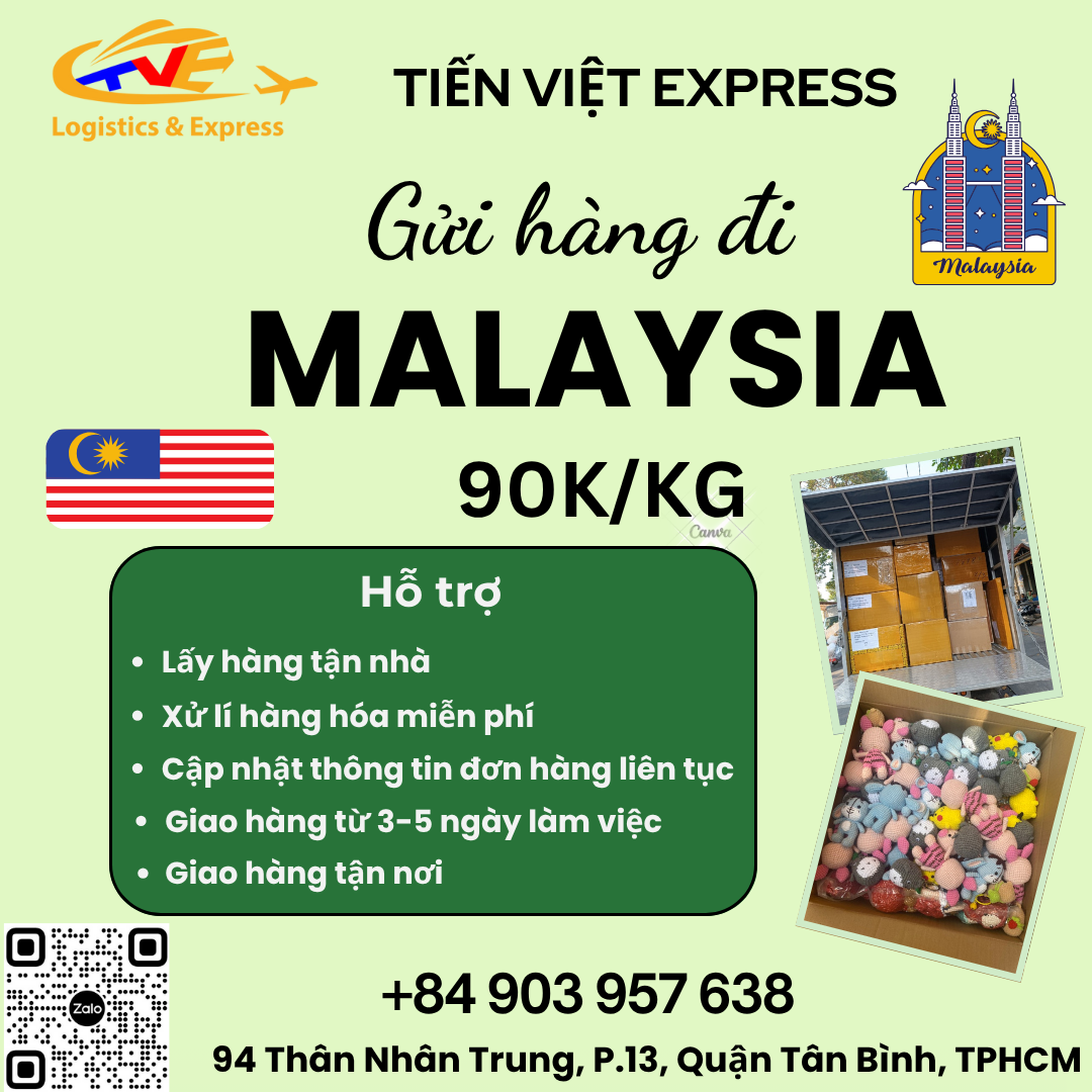 Gửi hàng đi Malaysia - Tiến Việt Express